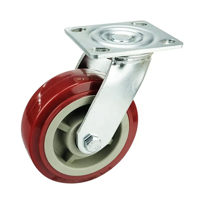 837lbs Heavy Duty Casters With Iron Center Polyurethane Wheels Dual Ball Bearings