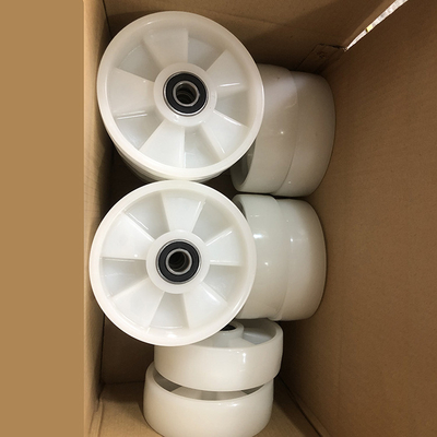 7"X2"  Solid Nylon Pallet Jack Steer Wheels Pallet Truck Drive Wheels Wholesales