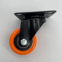 Steel Light Duty Swivel Lock Casters With -20 To 100 Degrees Celsius Smooth Grey TPR Wheels