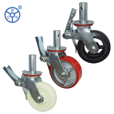 Heavy Duty Scaffolding Casters With Zinc Plated Bracket
