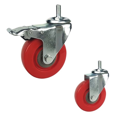 5 Inch 220LBS Capacity Directional Plate PP Core PVC Industrial Casters