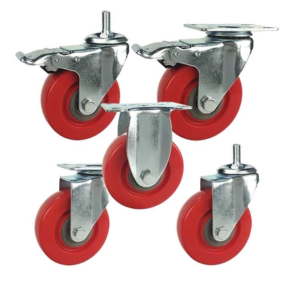 5 Inch 220LBS Capacity Directional Plate PP Core PVC Industrial Casters