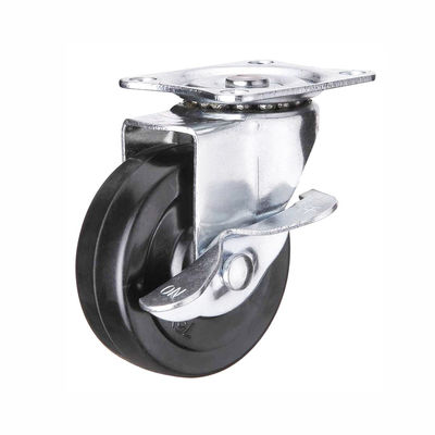 Smooth Wheel Tread Light Duty Casters for Grey Wheels Smooth Wheels and Temperature Range -20 To 100 Degrees Celsius