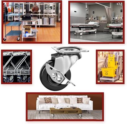 Roletes de rodas de núcleo sólido concebidos para compatibilidade com móveis, proporcionando desempenho duradouro e manobrabilidade fácil