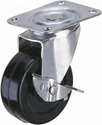 4kg 5kg Peso Unitário Rodízios de Borracha Material de Roda de Borracha de Aço Adequado para Aplicações Industriais Pesadas Internas e Externas