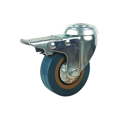 Roda de rodízio de borracha resistente com capacidade de carga de 100 a 300 kg 8 polegadas preto azul verde ideal para depósitos e aplicações