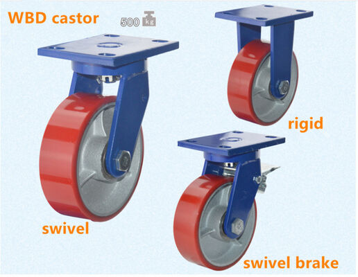 Rodízios com capacidade de 350KG Rodízios resistentes de quatro blocos, perfeitos para transporte de equipamentos e aplicações industriais