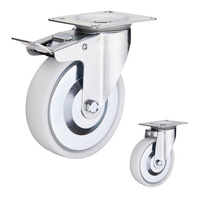 3inch 110lbs que carrega rodízios industriais com as tampas protetoras contra poeira