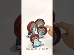 Introdução de rodízio de pvc vermelho de serviço médio-YLcaster