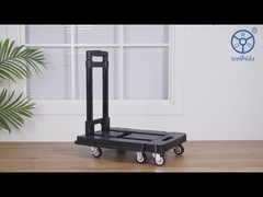 Carro de mão dobrável Dolly 6 rodas carrinho de plataforma push-YLcaster