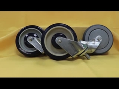 176 lbs Carregamento 4 polegadas rodas de carrinho, TPR carro de compras rodas de substituição